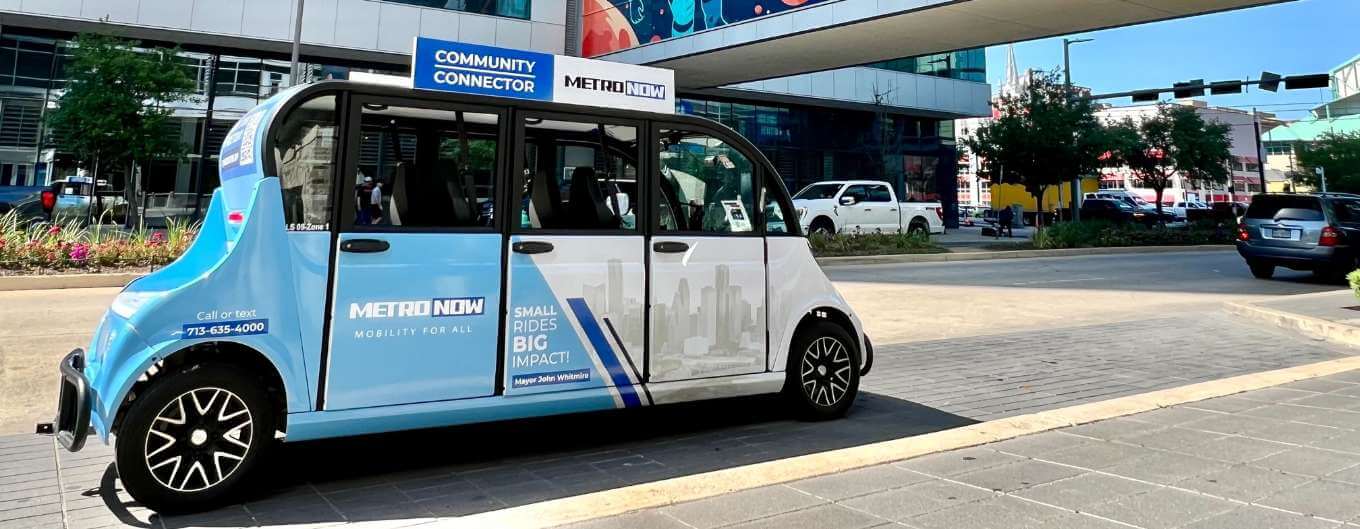 METRO's Community Connector has started servicing the Heights area.